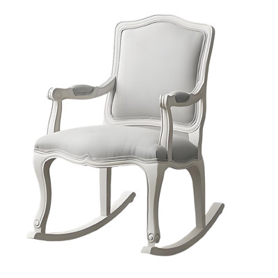 Comfortable Rocking Chair With Ergonomic Design Solid Wood Rocking Chair