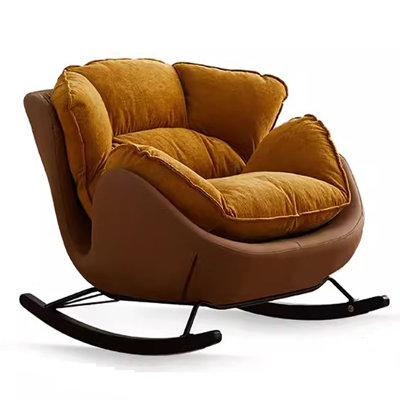 Single Rocking Chair Casual Retro Rocking Chair