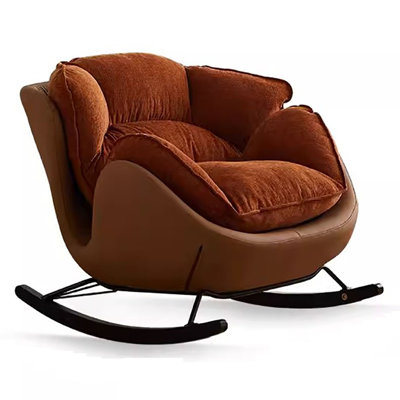 Single Rocking Chair Casual Retro Rocking Chair by ChairVogue