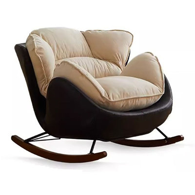 Single Rocking Chair Casual Retro Rocking Chair