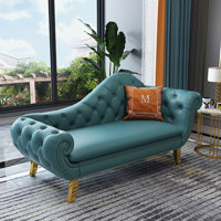 Light Luxury Creative Simple Elegant Chaise Longue Faux Leather Chaise Lounge by ChairVogue