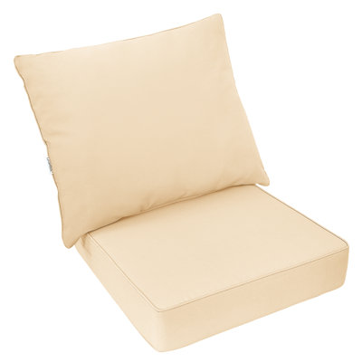 Indoor/Outdoor Seat/Back Cushion by Gymax