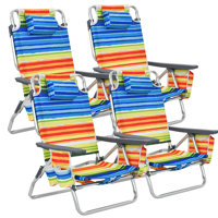 Reclining Beach Chair by Gymax