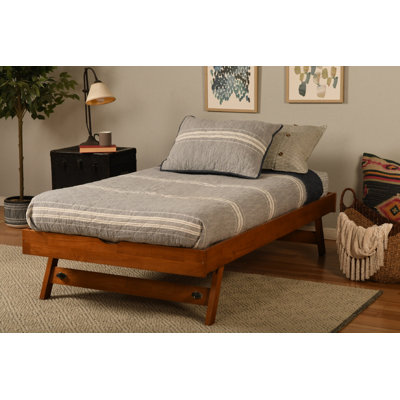 Lynnfield Updike Twin Solid Wood Pop Up Trundle, Mattress Not Included by The Twillery Co.