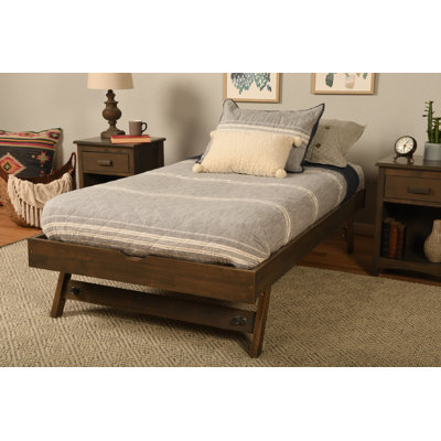Lynnfield Updike Twin Solid Wood Pop Up Trundle, Mattress Not Included by The Twillery Co.