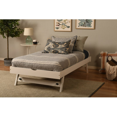 Alhamdi Solid Wood Pop Up Bed with Mattress by Lark Manor