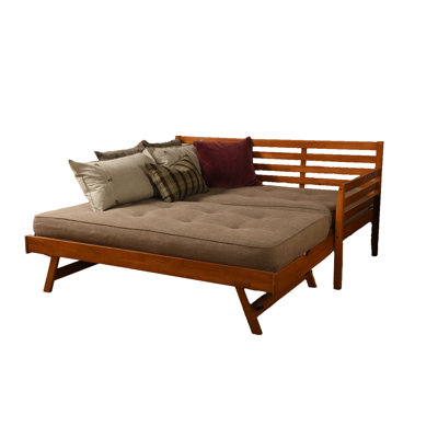 Alhamdi Boho Daybed and Pop-Up Bed with Mattresses by Lark Manor