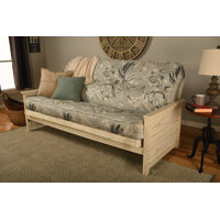 Anders Full 79" Wide Tufted Back Futon and Mattress by Laurel Foundry Modern Farmhouse
