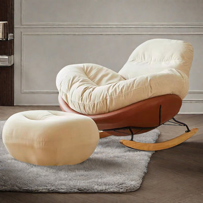 Cream wind snail Rocking chair by ComfySofa.s