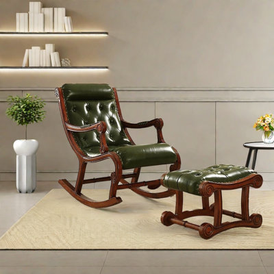 Quality solid oak rocking chair