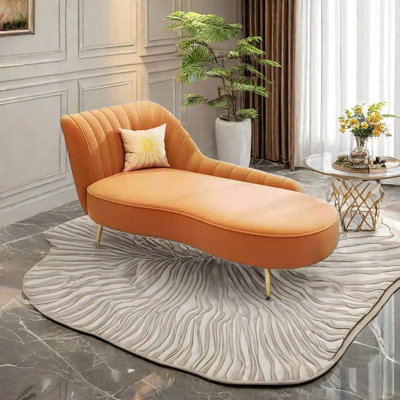 Solid Wood Frame Sofa with Gold-Plated Legs by ComfySofa.s