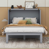 Murphy Bed with USB Port and Removable Shelves