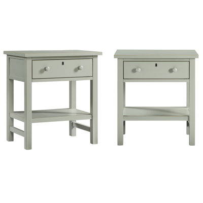 Adaisia Adasia 1-drawer Storage Nightstand - Set of 2 by Red Barrel Studio