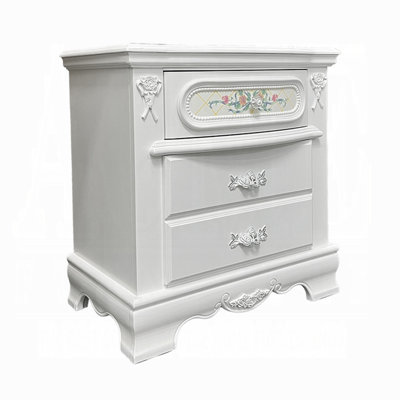 Sauval 2-Drawer Nightstand in White
