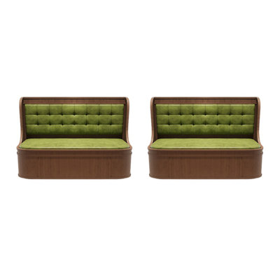 Restaurant Cafe Bar Retro Light Luxury Bench Upholstered Bench by Canadian Linen