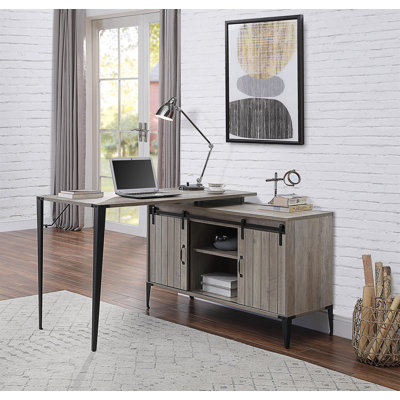 Modern L-Shaped Writing Desk by 17 Stories