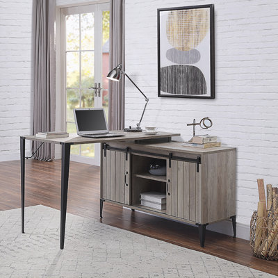 Modern L-Shaped Writing Desk by 17 Stories
