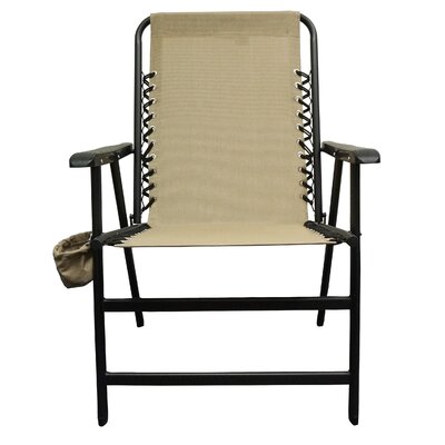 Folding Beach Chair with Cushion by Caravan Canopy
