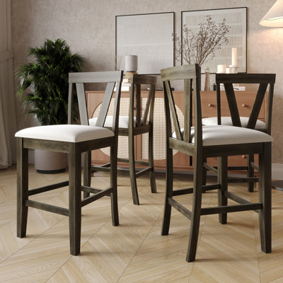 V-Style Back Counter Height Chair by Red Barrel Studio