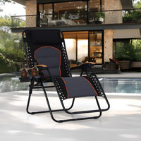 Naihomy Reclining Zero Gravity Chair With Cushion by Arlmont & Co.
