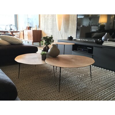 Oakley 4 Legs Coffee Table with Storage by Mobital