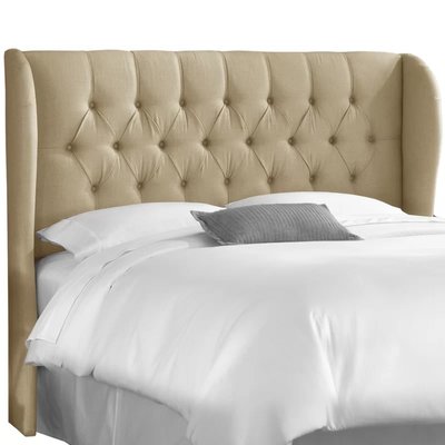 Elsa Upholstered Wingback Headboard by SkylineExpress
