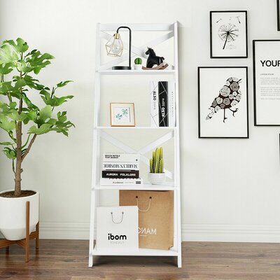 Aurora 56.3" H x 20" W Ladder Bookcase