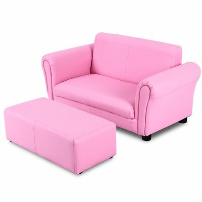 Alethea Kids Club Sofa and Ottoman by Zoomie Kids