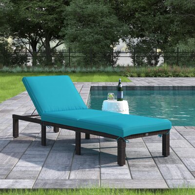 77.5" Long Reclining Single Chaise with Cushions by Winston Porter