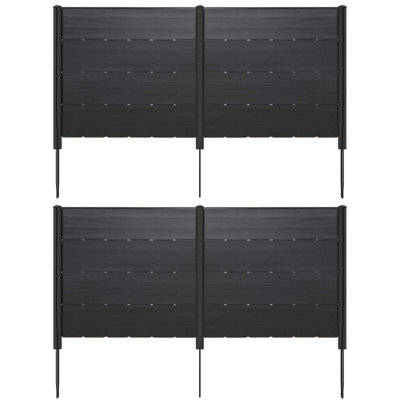 2 Pcs 48" L X 46" H Air Conditioner Fence Outdoor Privacy Fence Screen by Costway