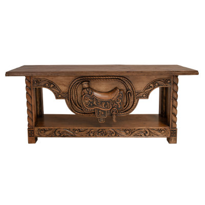 Old West Saddle Console by LMT Design