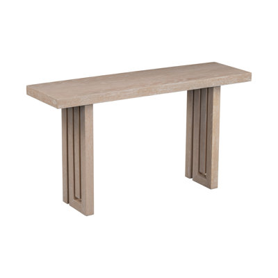 Unique Oak Veneer Console Table with Stylish Side Design for Entryway, Hallway & Living Room by Skunk Pro