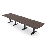 Pavert Arc Rectangle Conference Table with Metal T Base by Inbox Zero