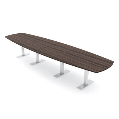 Pavert Arc Boat Conference Table with Metal T Base by Inbox Zero