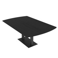 Pavert Arc Rectangle Conference Table with Double Metal Post Base by Inbox Zero