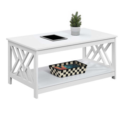 Alaizha 4 Legs Coffee Table with Storage by Lark Manor