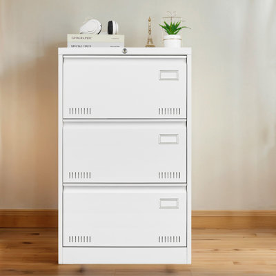 Wide 2/3-Drawer Lateral Filing Cabinet With Lock– Widened Drawers, Folding Keys, And Enhanced Safety Features by Livego