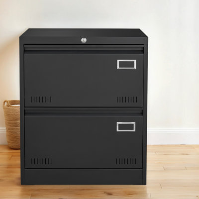 Wide 2/3-Drawer Lateral Filing Cabinet With Lock– Widened Drawers, Folding Keys, And Enhanced Safety Features by Livego