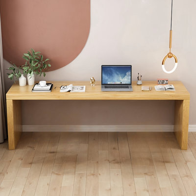 Burlywood Rectangular Solid Wood desks by Cozynest