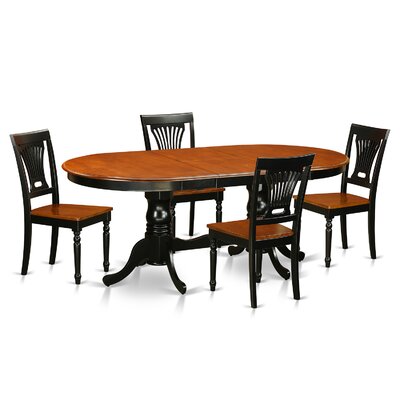 Ruhlman Butterfly Leaf Rubberwood Solid Wood Dining Set by Lark Manor