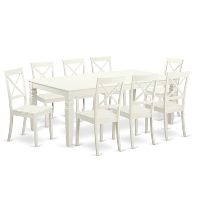 Belavida Butterfly Leaf Rubberwood Solid Wood Dining Set by Darby Home Co