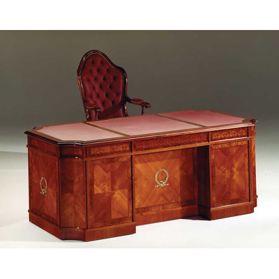 Solid Wood Executive Desk by David Michael