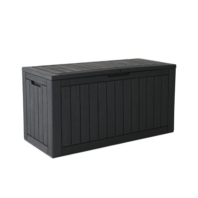 100 Gallon Resin Deck Box With Lockable And Waterproof by LHBcraft