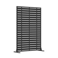Metal Privacy Screen Panel Decorative Screen by Domi Louvered