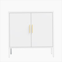 Metal Storage Cabinet with 2 Doors and 2 Adjustable Shelves, Steel Garage Storage Cabinet by Latitude Run