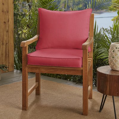 Textured Indoor/Outdoor Sunbrella Lounge Chair Cushion Set by Darby Home Co