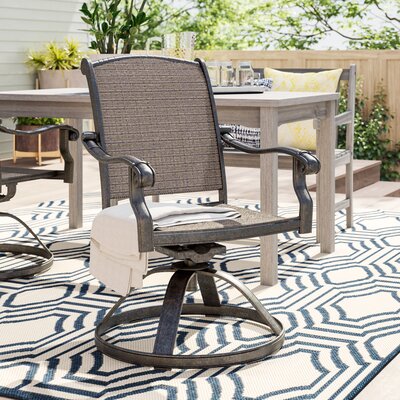 Harland Swivel Patio Dining Armchair by Sol 72 Outdoor