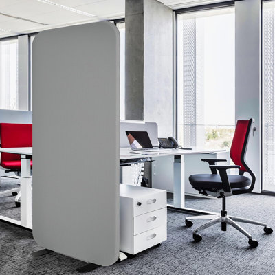 Nikiea Freestanding Room Divider 29" x 65" Portable Partition Panel Wall for Home, Office, Living Space by Inbox Zero