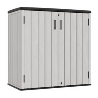 Decksplore 280 Gallons Double-Door Vertical Resin Storage Cabinet with Floor by Decksplore