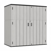 Decksplore 420 Gallons Double-Door Vertical Resin Storage Cabinet with Floor by Decksplore